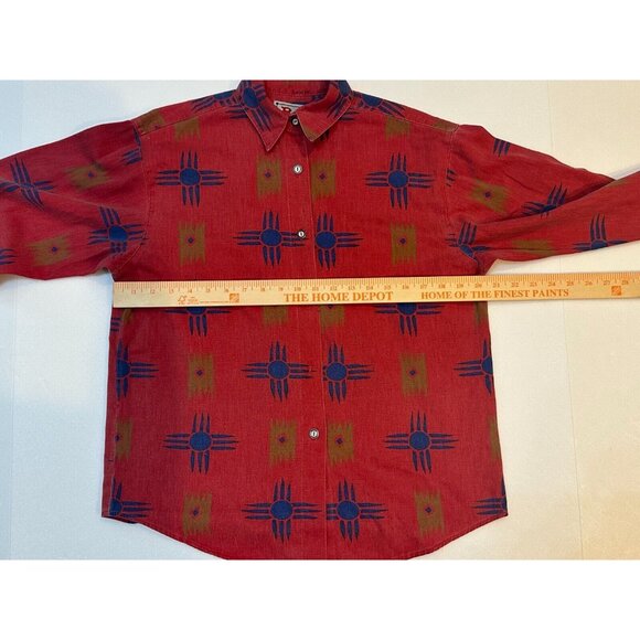 VTG  Rancho Deluxe Native American Navajo Shirt Size S  MADE IN USA  #1421 - Picture 8 of 13